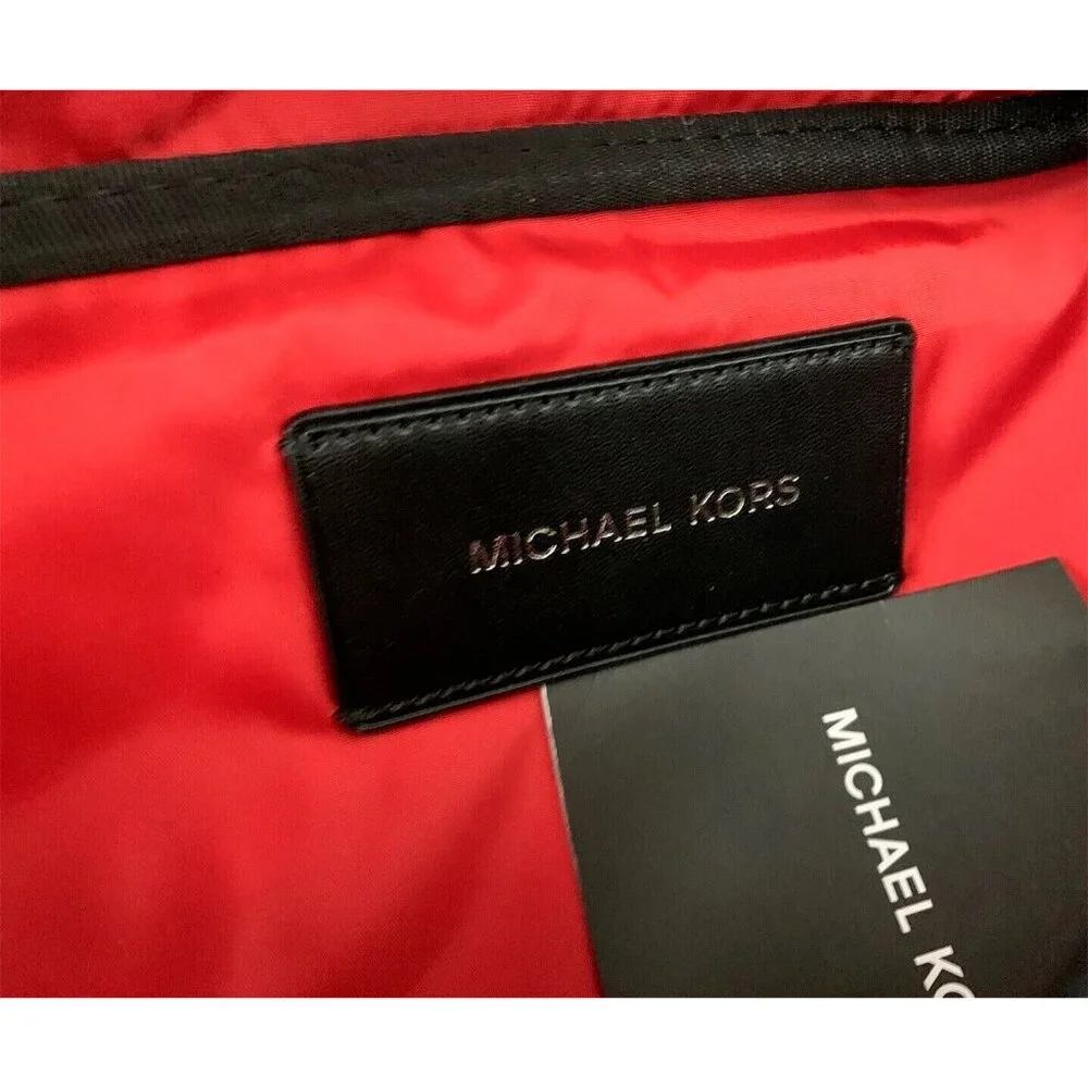 S Michael Kors Cooper Belt Bag Racing Red / Black 37U0LCOY0L NWT $278 Retail - Picture 4 of 6
